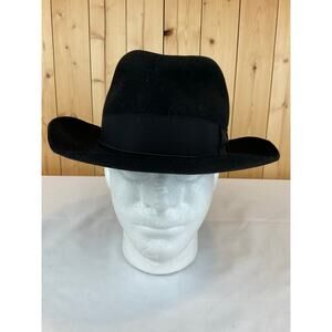 NEW Borsalino Fedora, Black - Size 7 1/4, Andelli 238